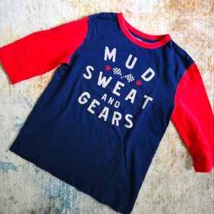 ** 2/$15 ** GAP "Mud Sweat & Gears" 3/4 Sleeve Pullover